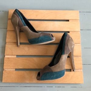 Nine West multicolored heels size 7